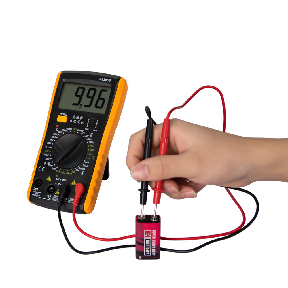 PM19C Spannungsmesser Digital Multimeter PM19C – 6000 Zähler, True RMS, NCV, Temperatur, Taschenlampe – Für AC/DC, Widerstand, Kapazität & Co
