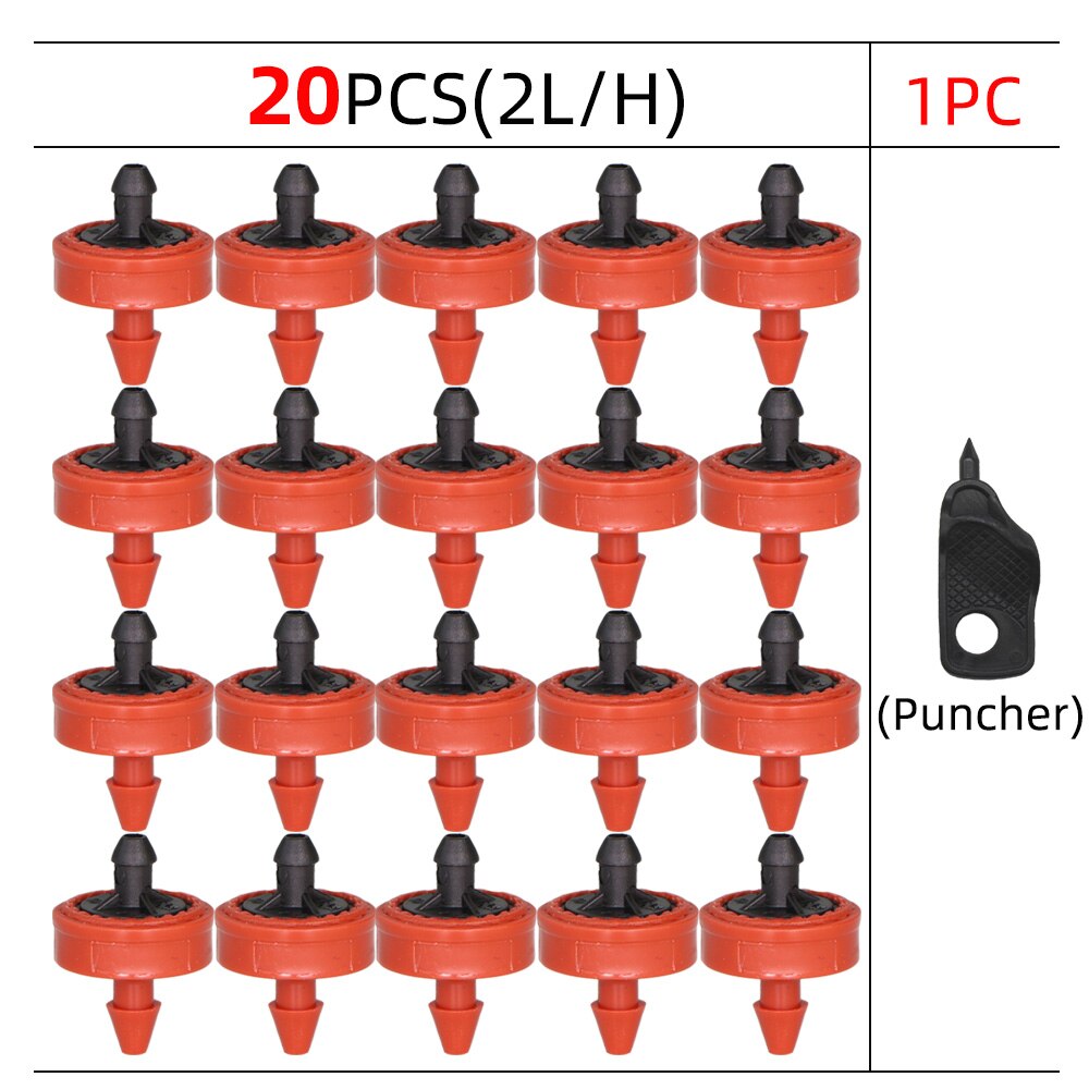 20X 2L/4L/8L Pressure Compensated Dripper Agricultural Garden Lawn Irrigation Watering Pressure Drip System Puncher: A