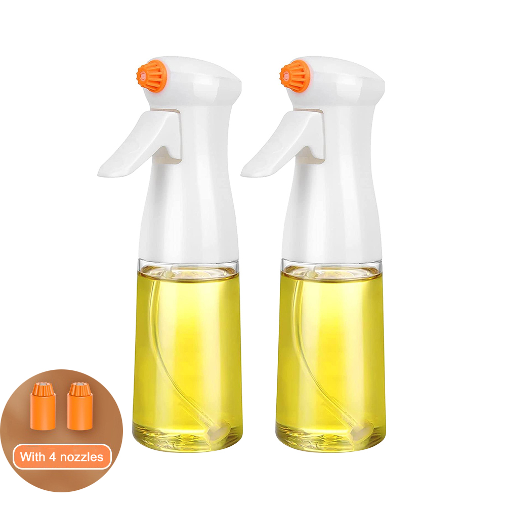 2 stuks oliespuit voor koken, verbeterde olijfolie spuitfles spuitdispenser voor luchtfriteuse, salade, bakken, frituren, barbecuegereedschap: Donker Kaki