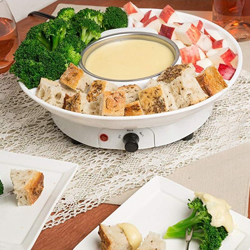 Olla eléctrica para fundir Fondue de Chocolate, dulce, postre, queso, Caldera de fuente ABS + Acero inoxidable ajustable 260Ml (enchufe de la UE)