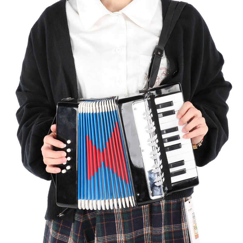 Kinderen Accordeon Met Een Intrekbare Lederen Band Slagvastheid Beginner Accordeon Voor Kinderen Beginners Kinderen Student