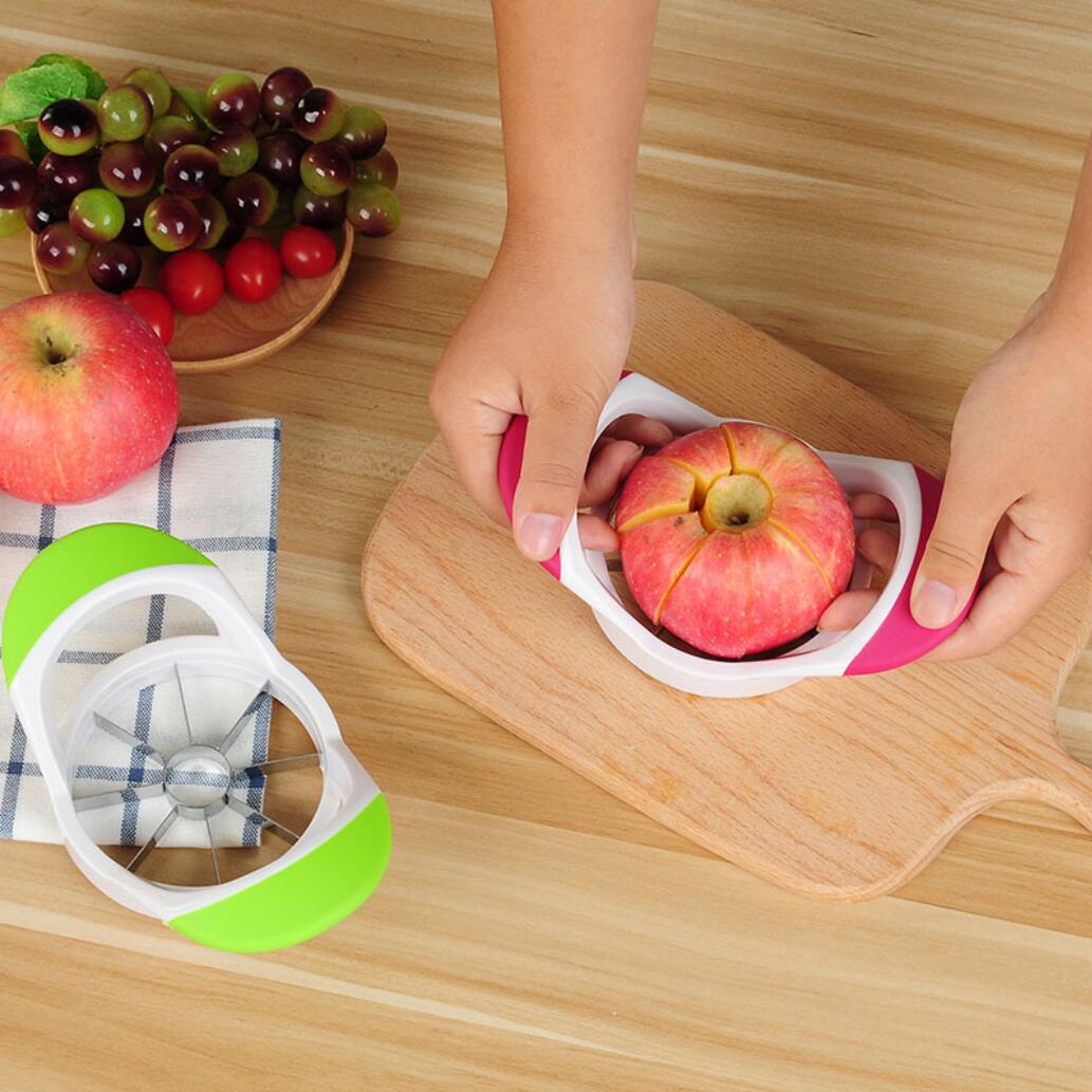 Kjøkken dingser rustfritt stål eple kutter skjærer grønnsak frukt verktøy kjøkken tilbehør eple pære lett skjære slicer cutter