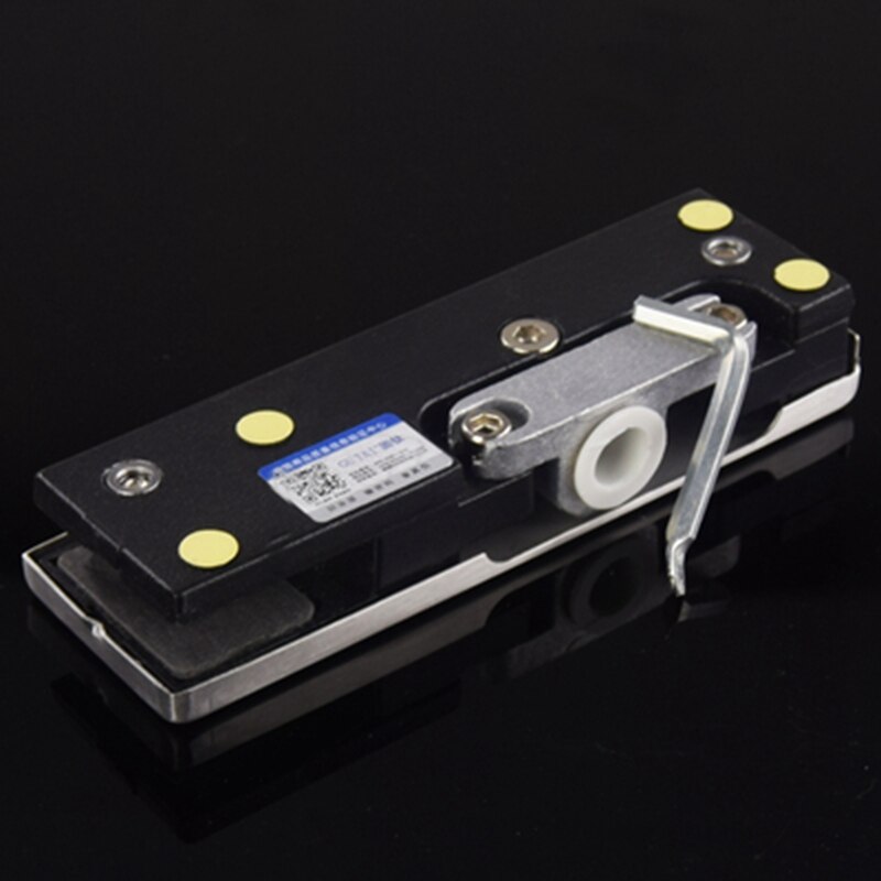 304 Stainless Steel Frameless Glass Door Clips Floor Spring Top Bottom Clips Glass Door Clamp Brushed Patch Fitting