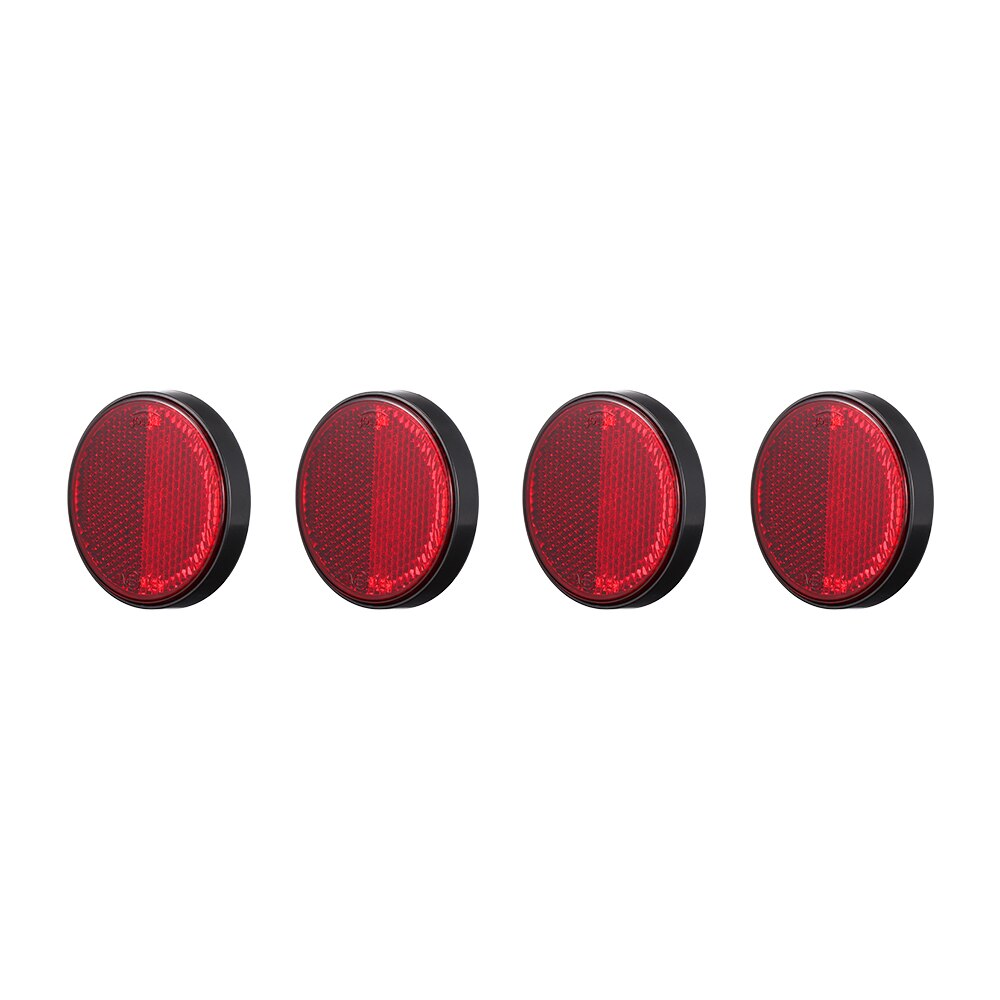 10Pcs Ronde Reflectoren Rood Camper Trailer Universele Motorfiets Rv Caravan Auto Vrachtwagens Side Mark Achter/Tail/Signaal accessoires