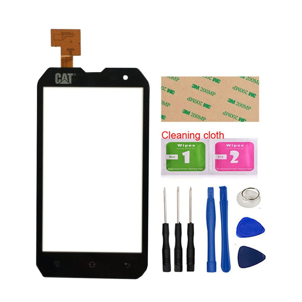 4.0 inch Mobile Touch Screen For Cat B15 Mobile Phone Front Touch Screen Glass Digitizer Panel Lens Sensor Tools 3M Glue