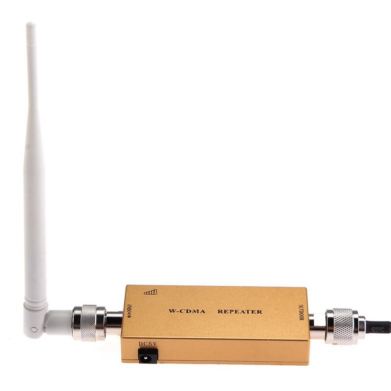 Verstärker UMTS WCDMA 3G Verstärker Signal Verstärker für Handy, Mobiltelefon + Antenne Gold