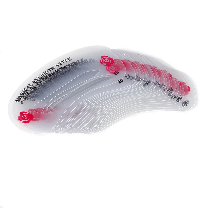 24 Pcs DIY Eyebrow Stencils Set Reusable Eye Brow Drawing Guide Styling Grooming Template Card Makeup Assistive Devices