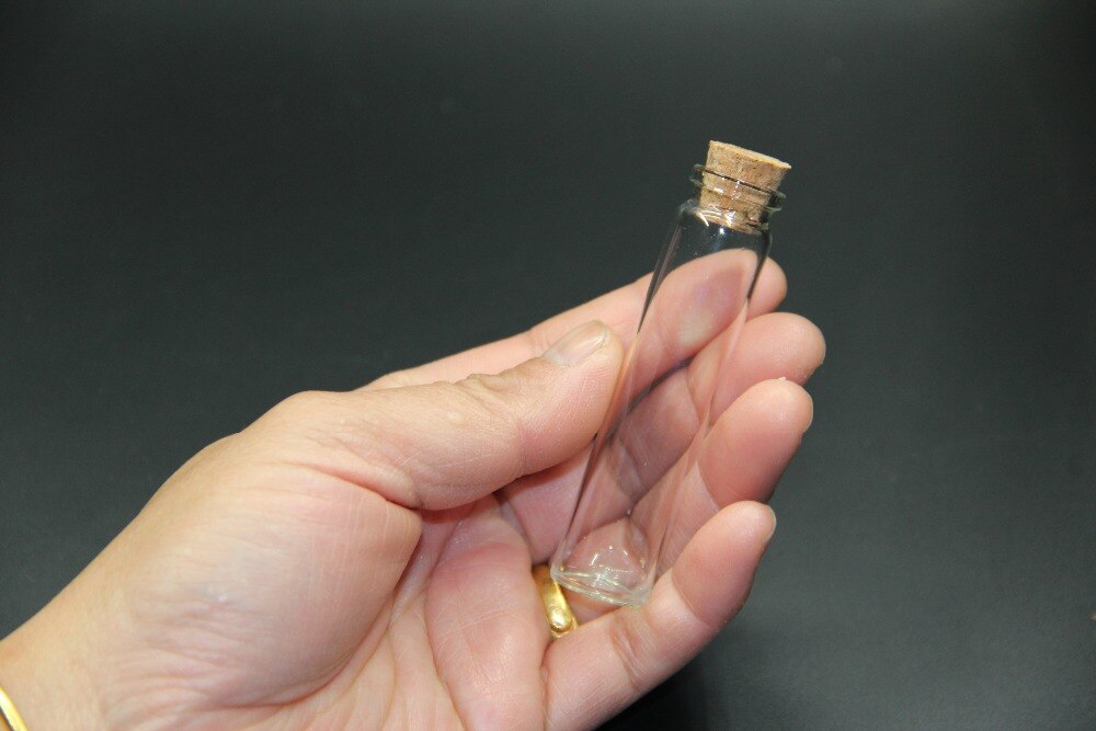 10 stk 18*80mm 13ml glasflaske lille lille klar korkproppeglas, der ønsker flasker gennemsigtige glasburker korkflaske med indretning