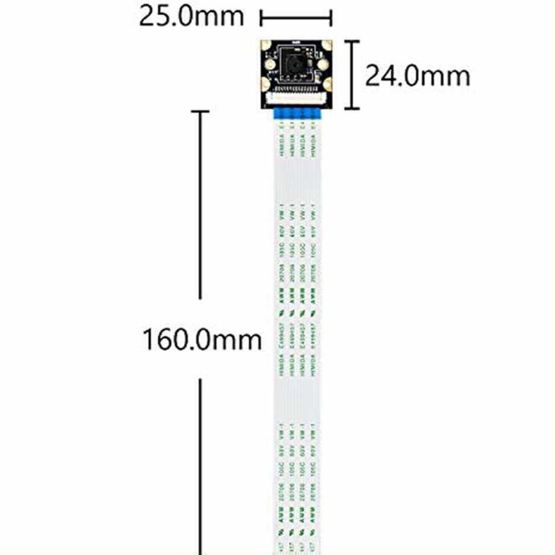 Top 8MP Camera Module IMX219 for Jetson Nano 77 Degree FOV 3280 x 2464 Camera with 15 cm Flexible Flat Cable