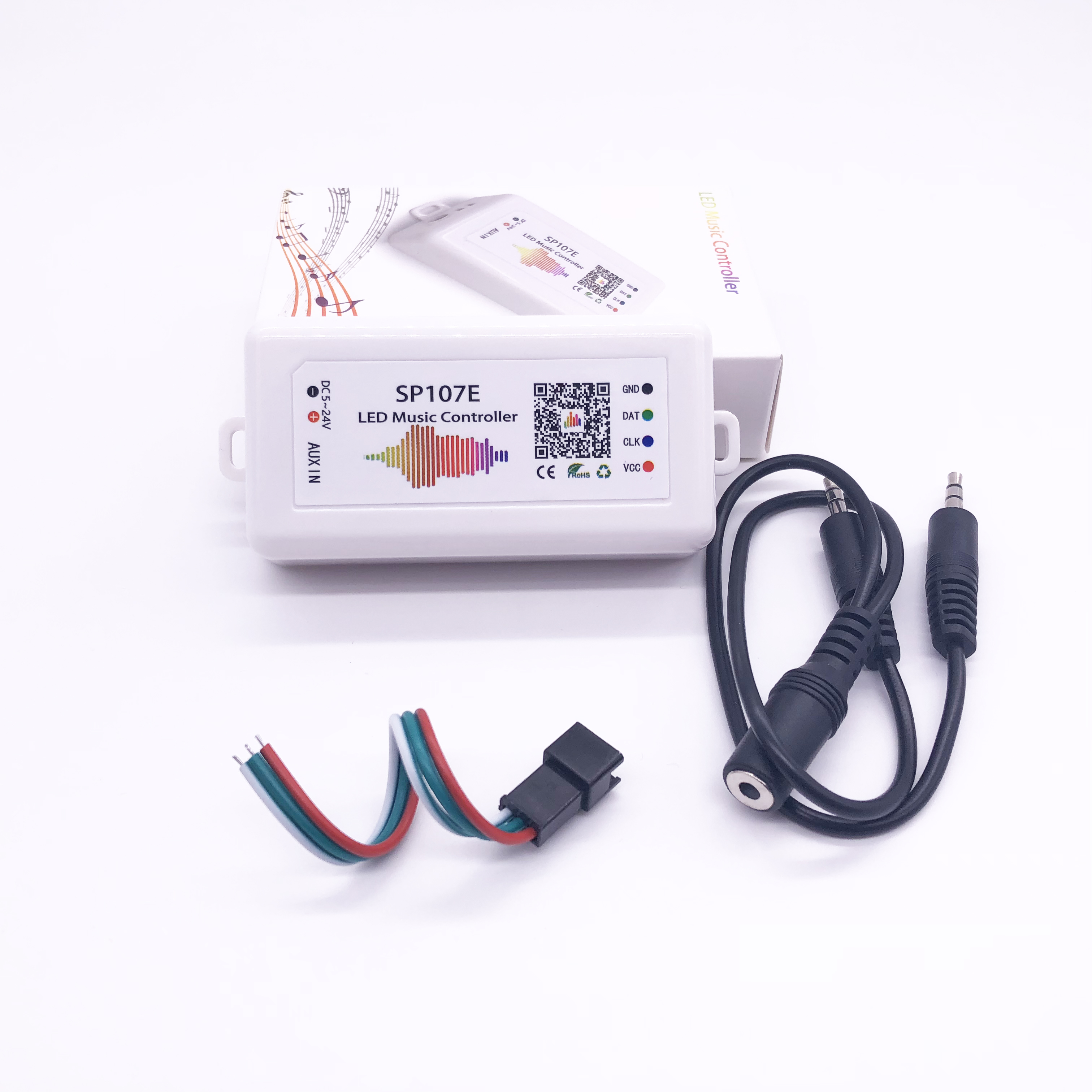 Bluetooth Muziek Controller SP107E Voor WS2812B WS2811Addressable Smart Led Strip Lampphone App Controle Rgb Pixel Licht Controller