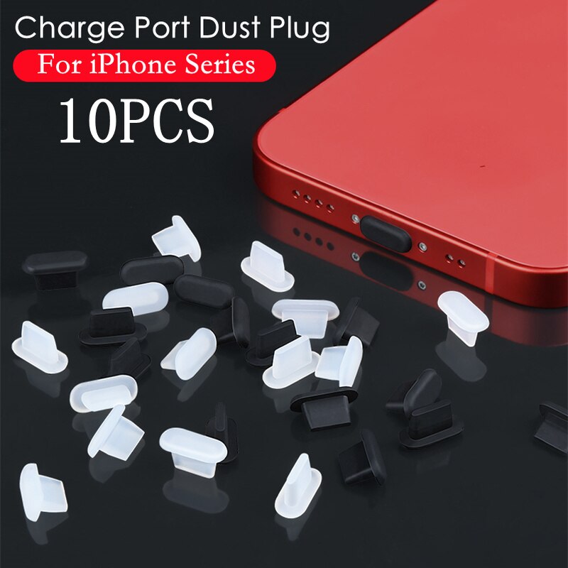 Plugue contra poeira para apple iphone, plugue à prova de poeira de silicone para celular, protetores de porta de carregador de telefone com caixa grátis para iphone 13 12pro