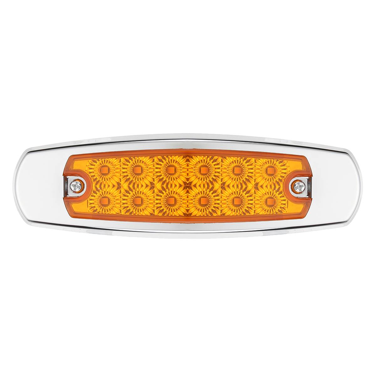 LED Side Light Clearance Yellow Red White 12 LED Truck Trailer Lights For Peterbilt 24V