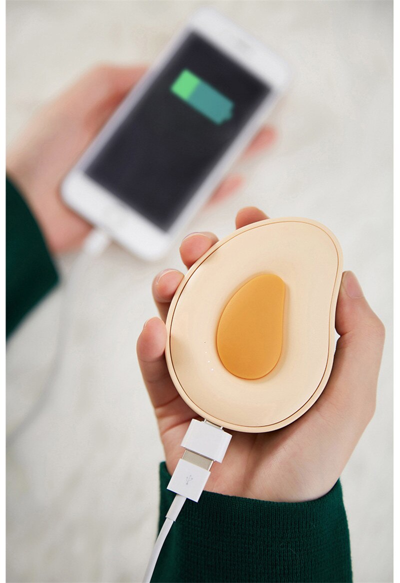 Avocado Hand Warmer for the year to girlfriend handy hand warmers rechargeable power bank cutewinter mini heater