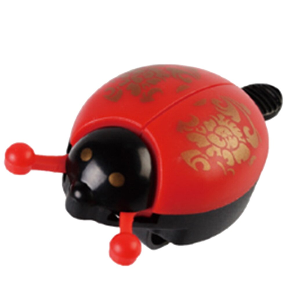 Belle cloche de vélo alarme corne bicyclette coccinelle cloche Mini coccinelle alarme vélo guidon corne cyclisme sécurité accessoires cloche anneau: Red