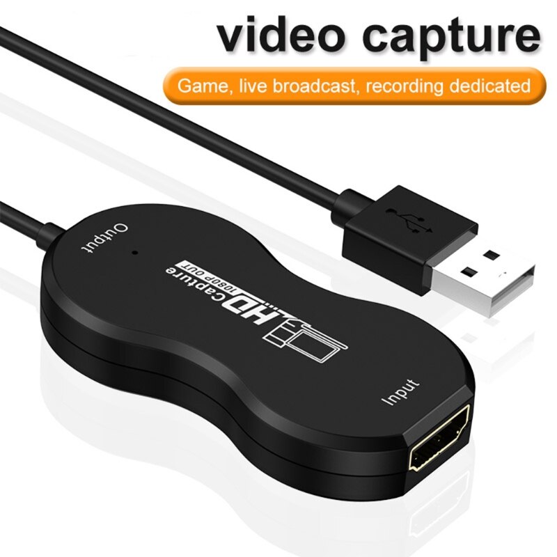 Video Capture Card Game Live Capture Box USB2.0 to HDMI-compatibe 1080p 30fps