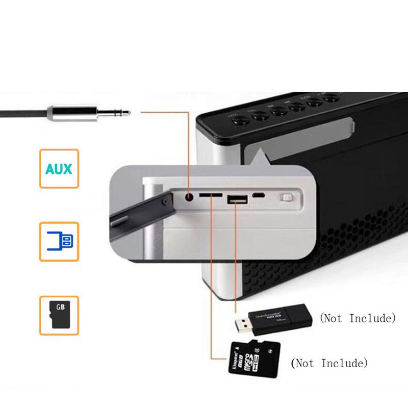 Junke Hifi Stereo Bluetooth Speaker Draagbare Draadloze Super Bass Dual Klankkast Met Mic Tf Fm Radio Aux Inout Usb tf P2 Kolom