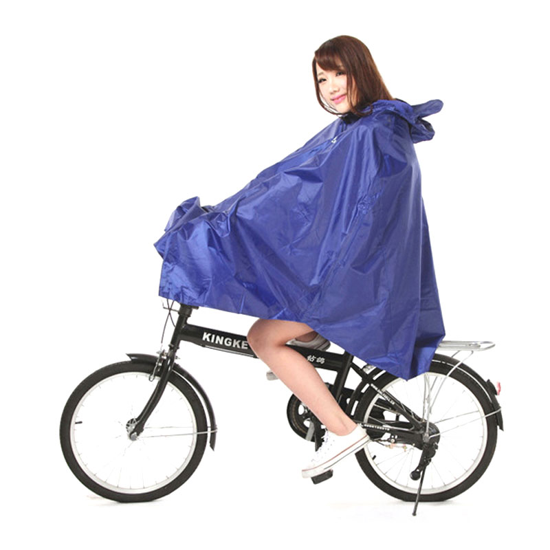 Mænd og kvinder udendørs lette cykler ridning regnfrakker voksne cykling regntæt ponchos zza 002: Kvinder blå