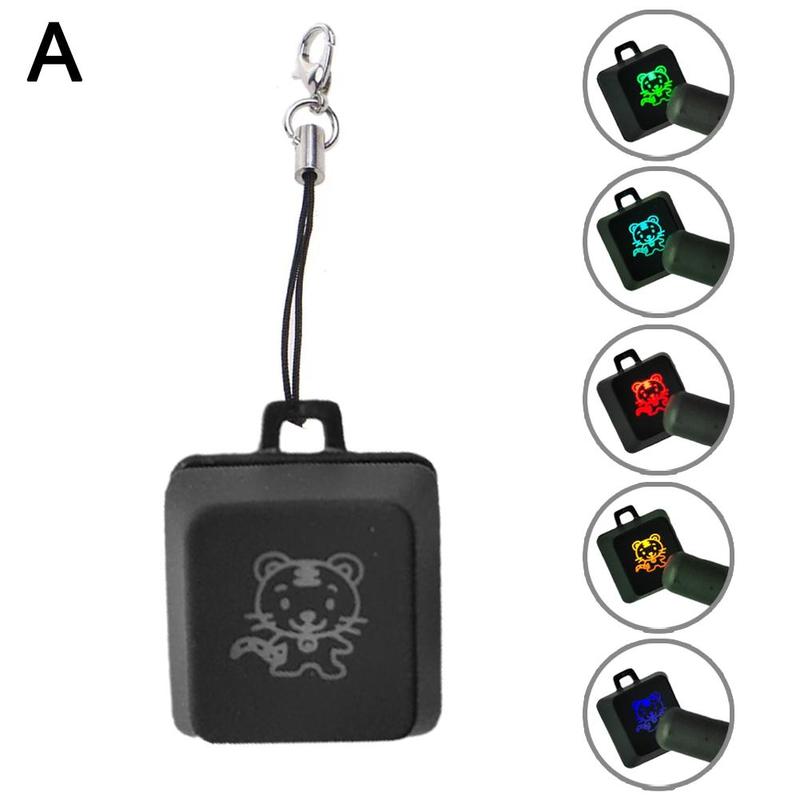 1 Pc RGB LED Mechanical Keyboard Switch Keychain Light Up Backlit For Keyboard Switches Tester Kit: black