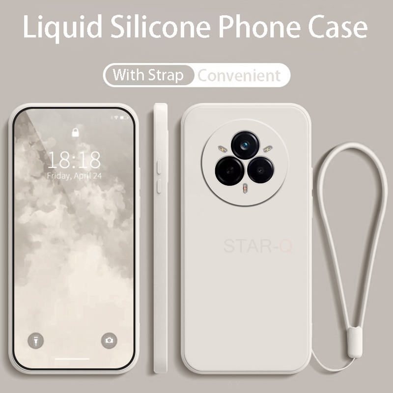 Realme 14 realme 13 realme 12 original strap liquid silicone phone case for oppo realme 14 13 12 11 pro plus lanyard back cover