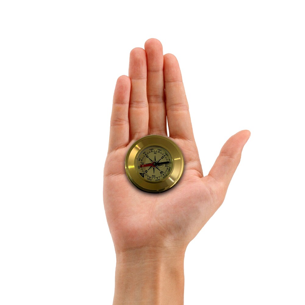 Multifunctional Mini Portable Navigation Compass Hiking Travel Metal Compasses for Distance Measurement Point Guiding Tool