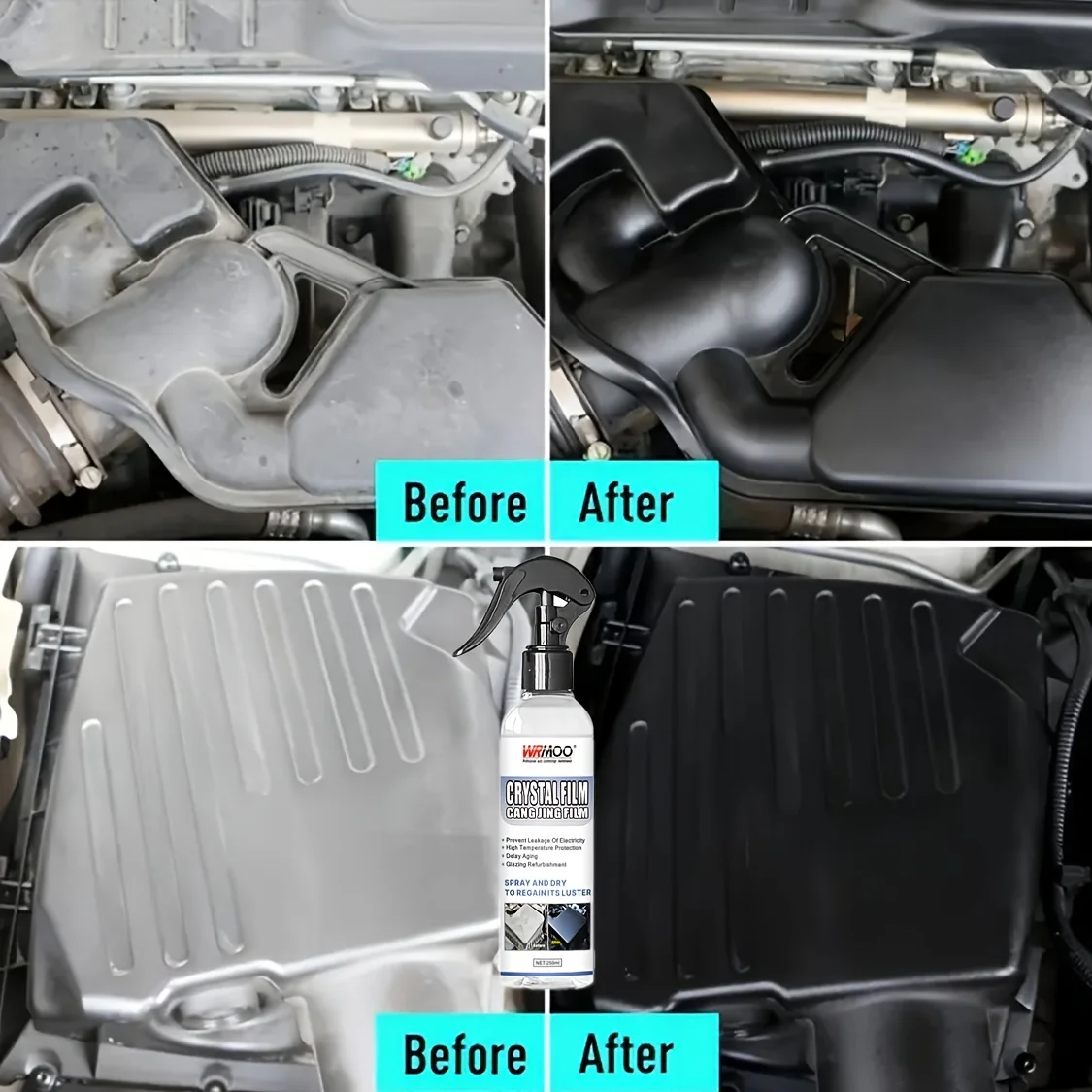 Engine Bay Cleaner Engine Shine Protector Detailer Decontamination Deep Degreasing Compartment Heavy Dust Car Cleaning Tools