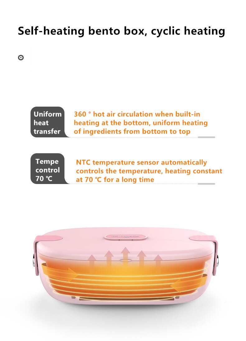 100-240V Electric Meals Lunch Heating Box Multi Electric Rice Cooker Portable Mini Multi Cooker For Travel Office Student