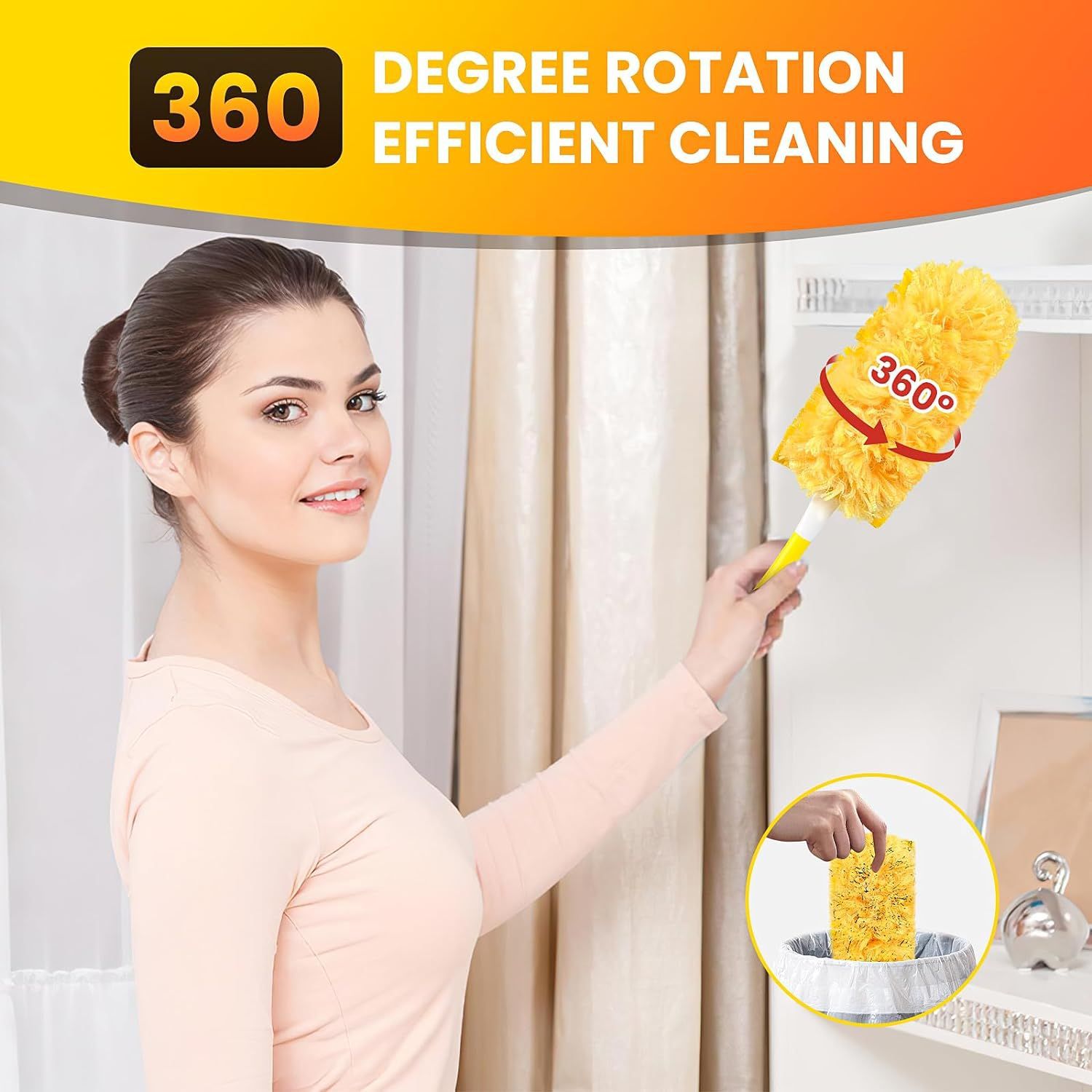 10 Packs 360 Degree Multi-Surface Duster For Swiffer Heavy Duty Refill