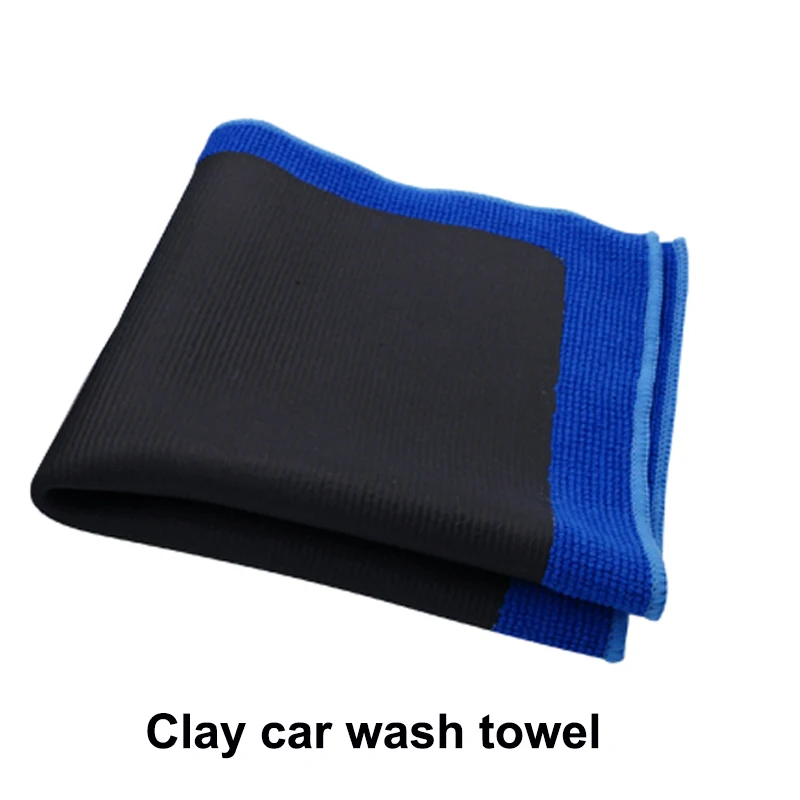 Autopoetsdoek Magische Klei Doek Voor Auto Detaillering Met Blauwe Klei Bar Handdoek Wassen Gereedschap Accessoires Verwijderen Ijzer Power: Default Title