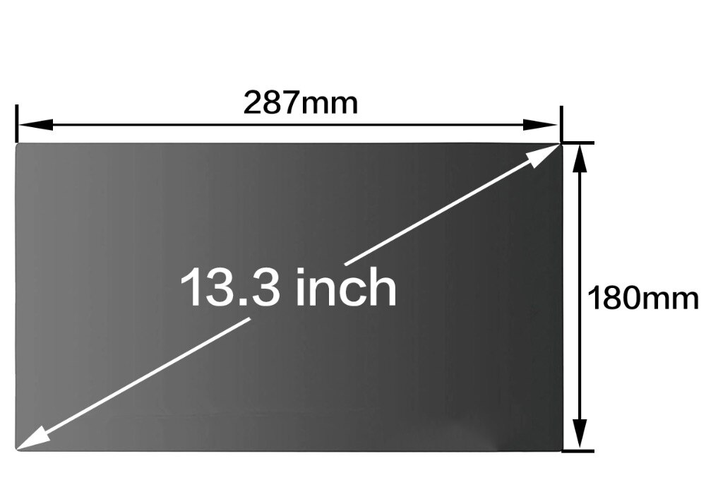Filtre de confidentialité pour Macbook Air 13 ordinateur portable ancien modèle A1369 A1466 film de protection d'écran Anti-éblouissement, taille 287mm * 180mm pour Air 13.3