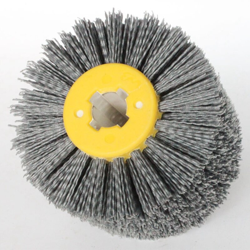 1 pièces Nylon abrasif fil Dupont tambour polissage roue brosse électrique pour le travail du bois des métaux 120*100*19mm