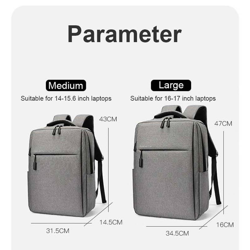 Mochila para ordenador portátil de 17,3 pulgadas, mochilas de viaje de gran capacidad, bolsa impermeable para ordenador portátil 15,6 17,3, mochila para hombre con múltiples bolsillos