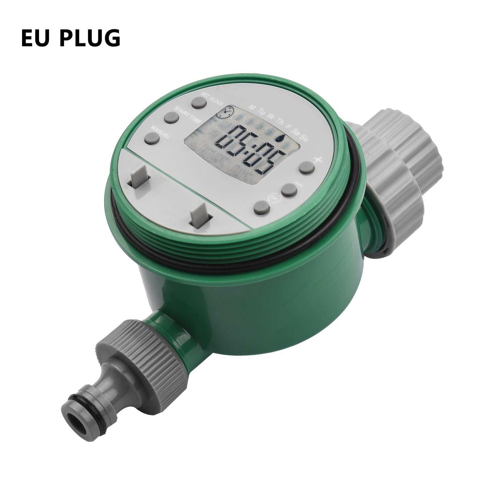 Digital Automatic Watering Timer Programmed Garden Irrigation Timer Battery Operated Intelligent Water Irrigation Controller: A EU PLUG