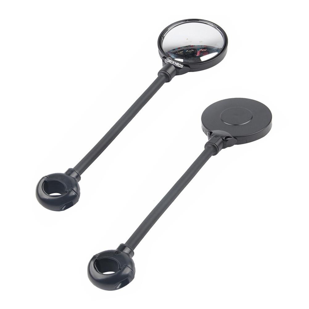 Bike Spiegel Verstelbare Fietsen Achteruitkijkspiegel Grote Scherm Flexibele Fietsstuur Mount Reflecterende Spiegel Voor E-Bike Motor: 1 pair