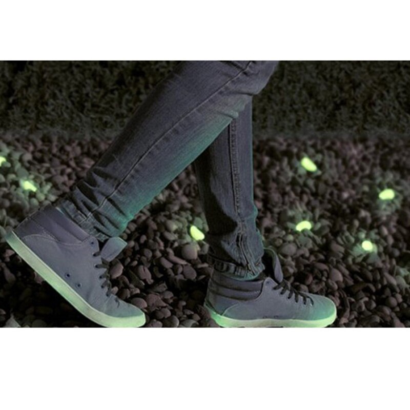 Glow in the Dark Garden Pebbles Glow Stones Rocks for Walkways Garden Path Patio Lawn Garden Yard Decor Luminous Stones