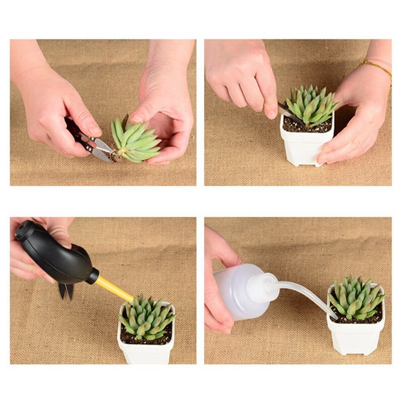 Mini herramientas de mano para jardín, juego de herramientas para trasplantar suculentas, jardinería en miniatura, 13 Uds.