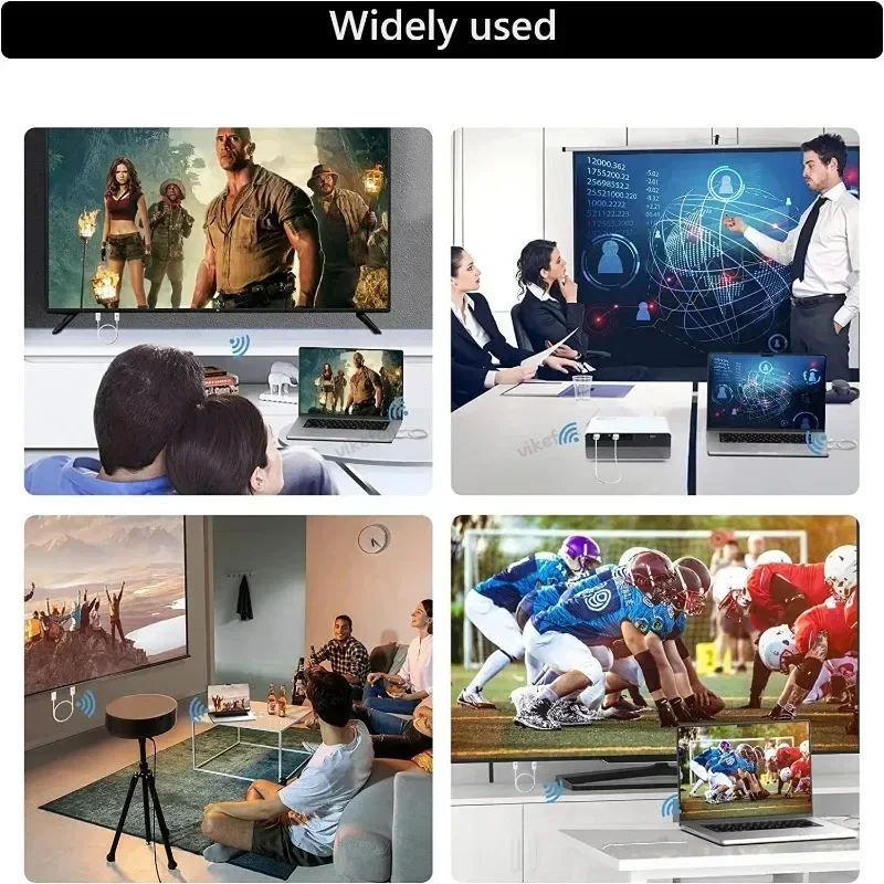 5g 50m trådlös hdmi-videosändare och -mottagare förlängare, display, usb-adapter, dongle för tv-sticka, monitor, projektor, dator