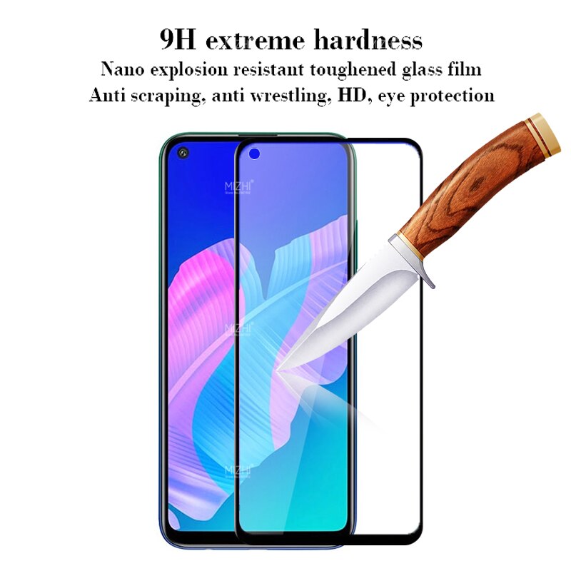 2 in 1 protective glass for huawei p40 lite e camera back cover on huwei huawey p 40 light e p40lite safety armor glas case