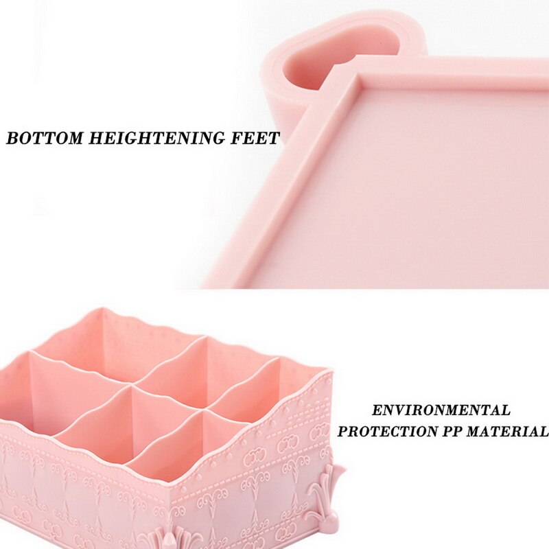 Makeup-organizer Plastic Cosmetics Box Large Makeup Holder Nail-Polish Organizer Swabs-Holder Bathroom storage box^
