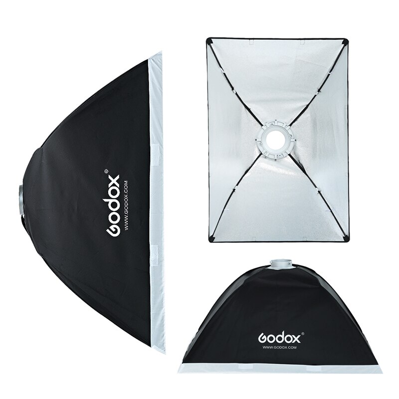 Godox softbox 60*60/60*90/90*90/70*100/80*120 Portable Rectangular soft box with Bowens Mount Optional Honeycomb Grid Softbox