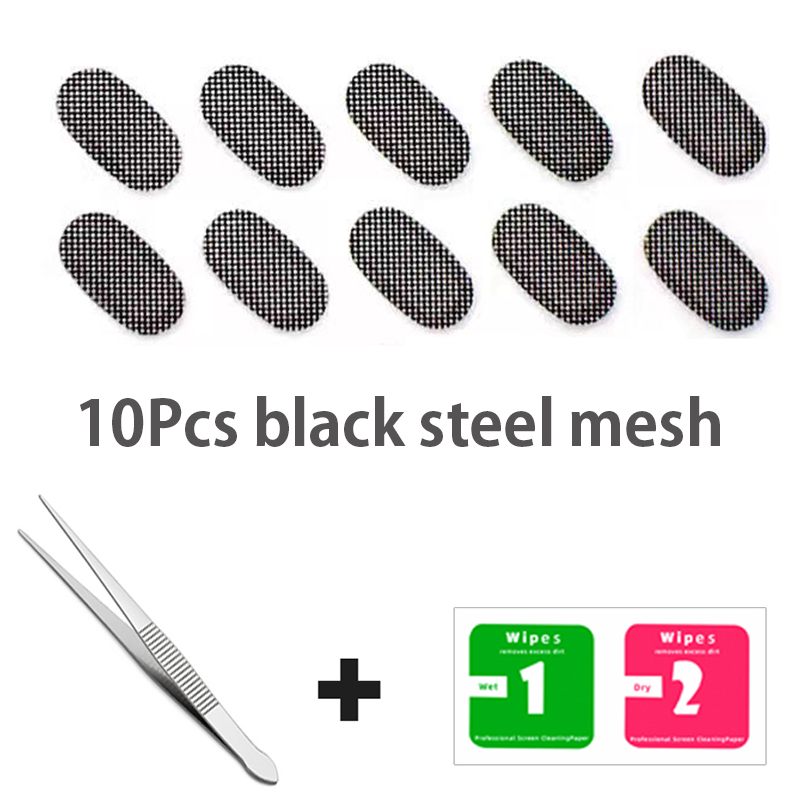 Replace Metal Earphone Dustproof Net Waterproof Filter Sound Outlet Antirust Sticker Earpiece Handset & Adhesive for Airpods 1 2: grey