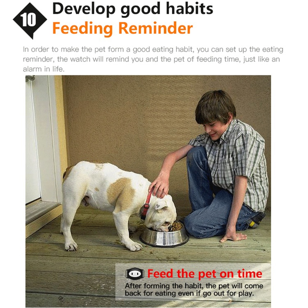 Pets Locator Tracker Finder Mini Tracking Device Waterproof Sleeping Monitoring Feeding Reminder Location Finder Location Collar