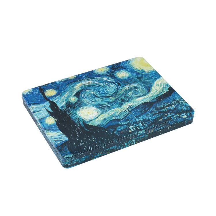 large square exquisite pattern A4 paper dedicated storage iron box file certificate receipt storage finishing box: B-AF-05