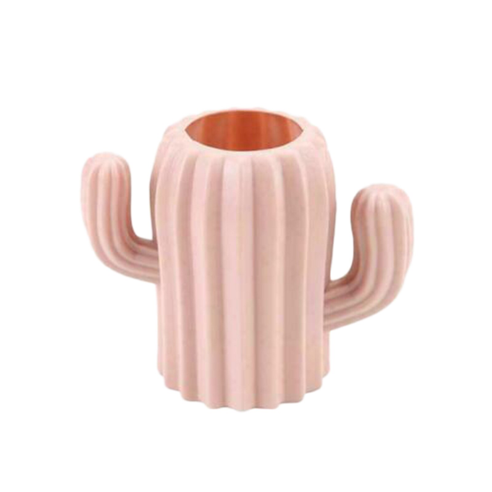 Plastic Pen Holder Box Desktop Office Stationery Pencil Container Case Office Stationery Supplies #T2P: Pink 