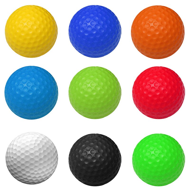 Golfs Ball PU Solid Soft Balls Indoor Practice Ball Sport Exercise Room Foam Balls CMG786