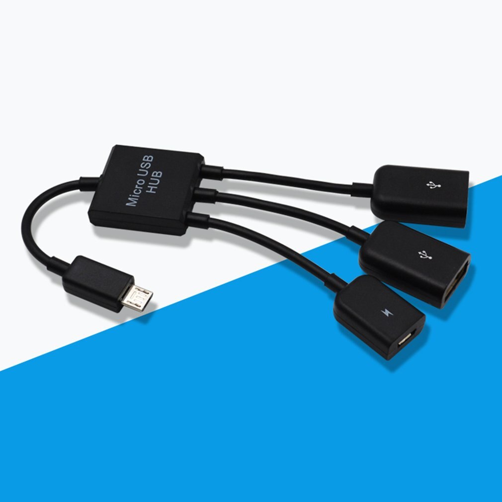 Datakabel ladetype-c/mikrokabel 3 in 1 usb c otg værtskabel hub ledning adapter stik splitter