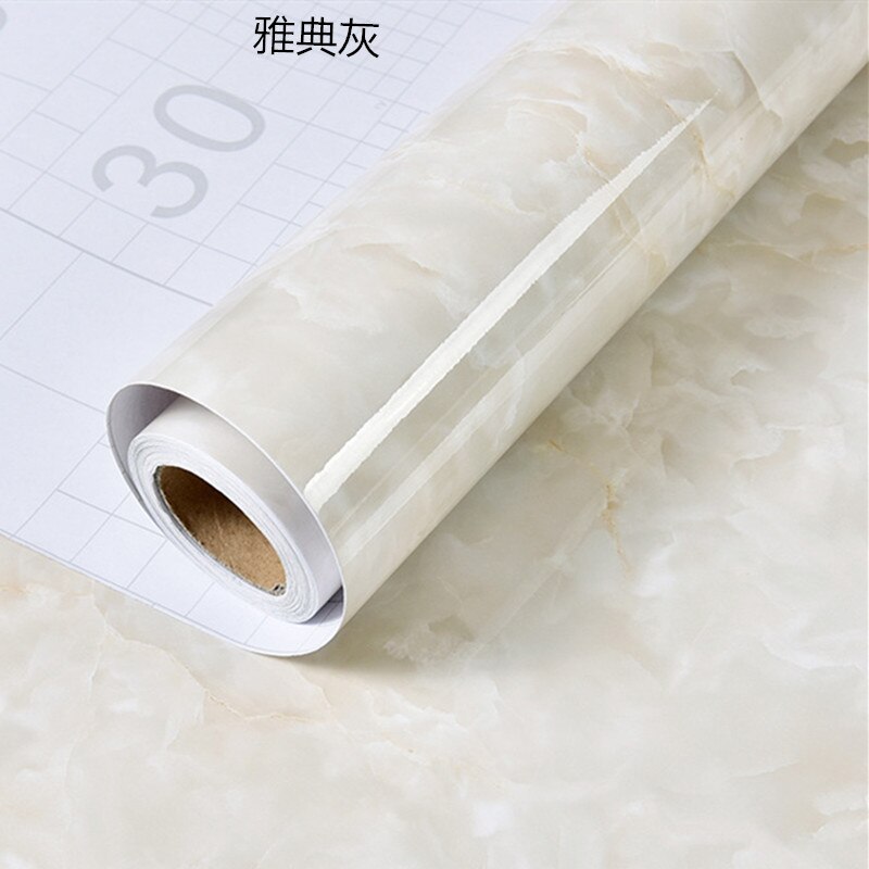 Marble Wall Sticker Waterproof PVC Self Adhesive Wallpaper Heat Resistant Kitchen Countertops Table Furniture Cupboard Wallpaper: 9433-A