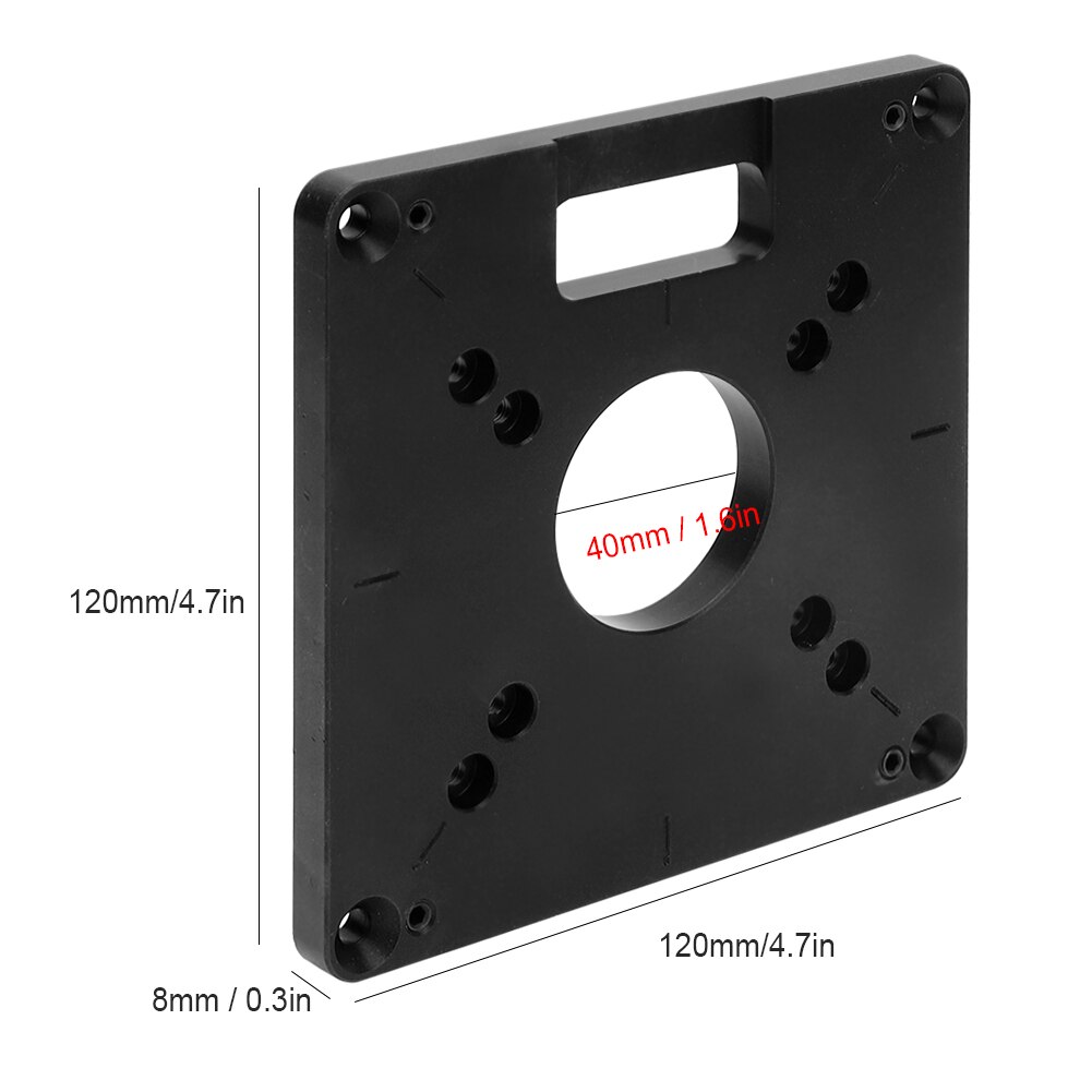 Fraiseuse planche à bois Machine de découpage plaque de Base accessoire de matériel