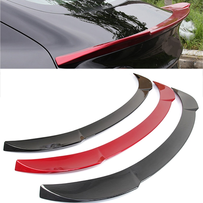 Gloss black rear spoiler rear wings for Tesla model 3: black