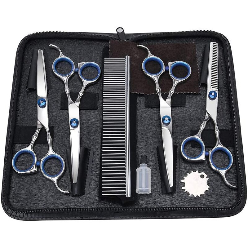 Image showcasing 5PCS Stainless Steel Pet Dogs Grooming Scissors 6.... – Vicedeal