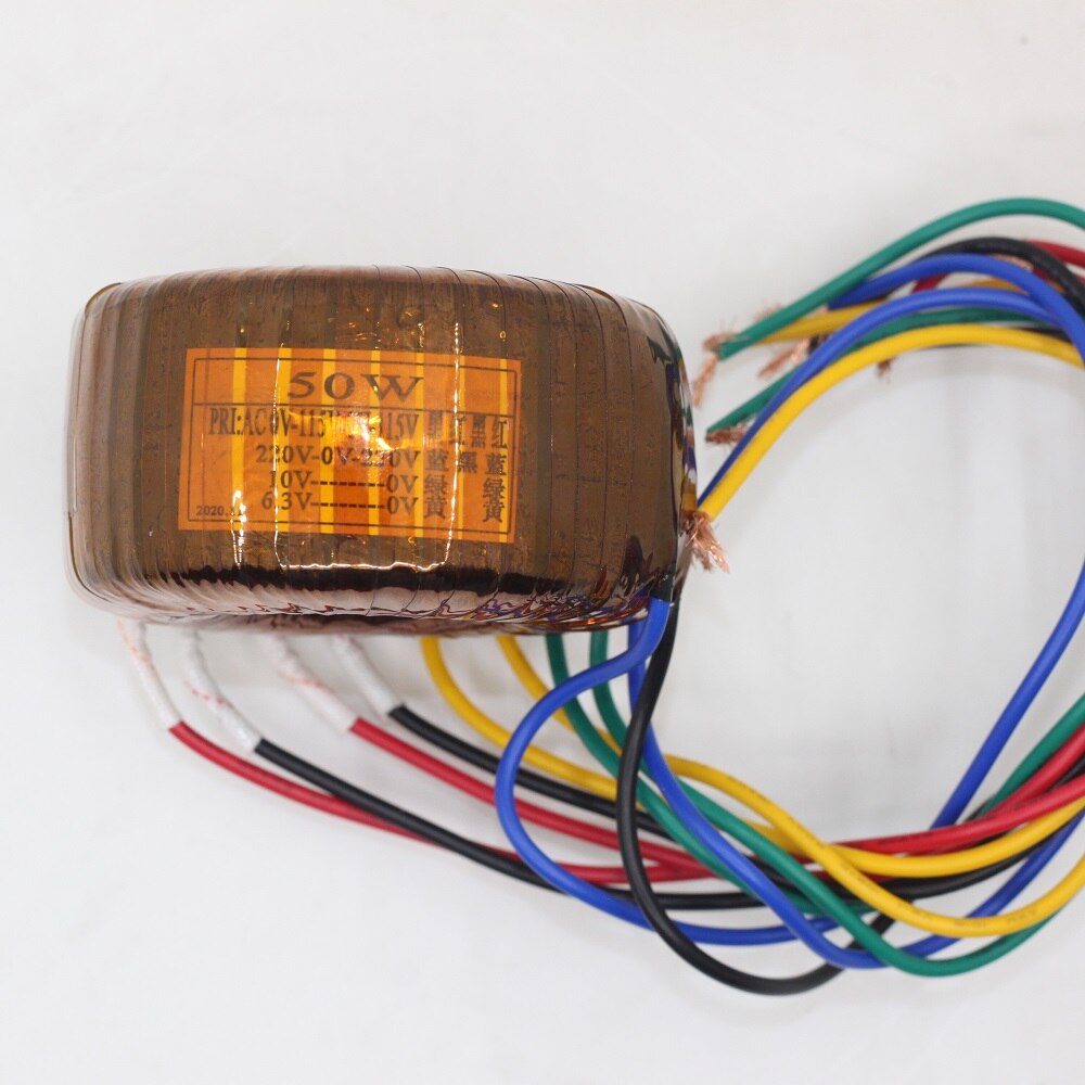 50W Toroidal Transformer Dual 220V 6.3V
